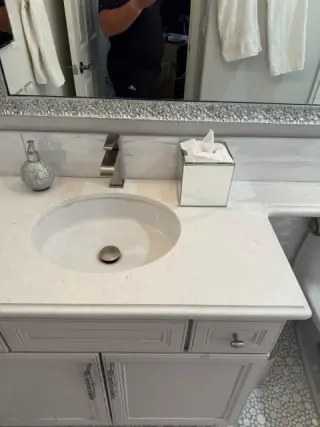 Bathroom after cleaning